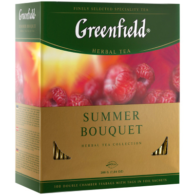 Чай Greenfield Summer Bouquet фруктов.фольгир. 100 пак/уп 0878-09