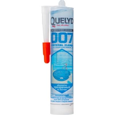 Клей-герметик Crystal Clear QUELYD 007 300г