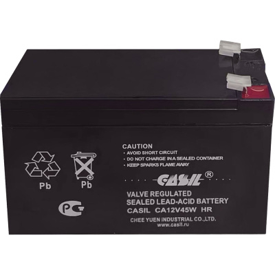 Аккумуляторная батарея CASIL CA12V45W, 12 В / 9 Ач, HR F2