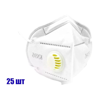 Респиратор с клапаном SEBMET KN95 FFP2 (упак. 25 шт)