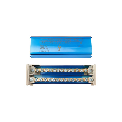 Шина на DIN-рейку в корпусе кросс-модуль REXANT 2x15