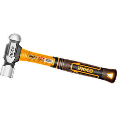 Молоток с круглым бойком INGCO 450 г (6/18)