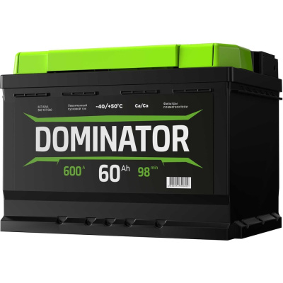 Аккумулятор DOMINATOR 6 СТ 60 Ач 1 L, 600 А ССА