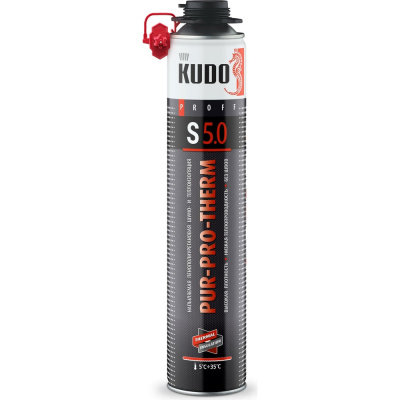 Напыляемая бесшовная теплоизоляция высокой плотности KUDO 1000 мл
