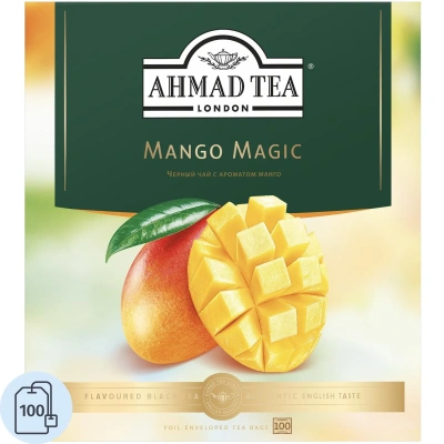 Чай Ahmad Tea Чай Магия Манго, черный, пакетики в конвертах, 100х1,5г/уп
