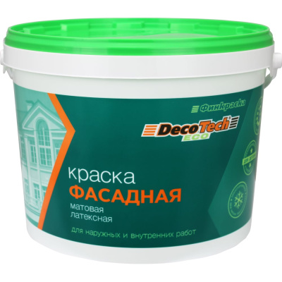 Краска в/э DecoTech Eco, фасадная, 14кг, oсновной 00-00014132