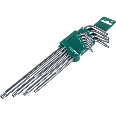 Комплект угловых ключей с центрированным штифтом EXTRA LONG TORX Jonnesway