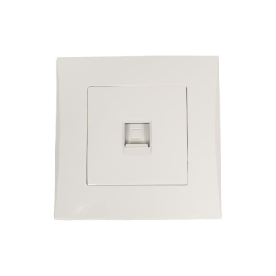 Розетка Smartbuy компьютерная RJ-45 белая "Вега" SBE-08w-S1-RJ