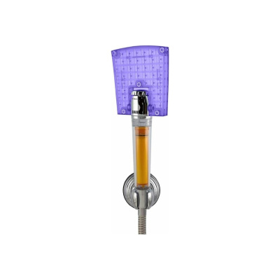 Витаминная душевая лейка SONAKI Waffle голубая SVH-114B с фильтром-картриджем, защищающим кожу от раздражений