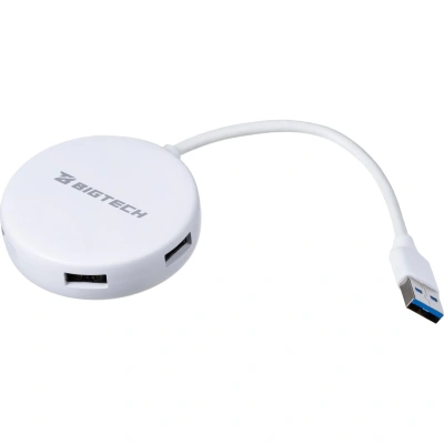 Разветвитель USB BigTech HS003 USB3.0x4/белый
