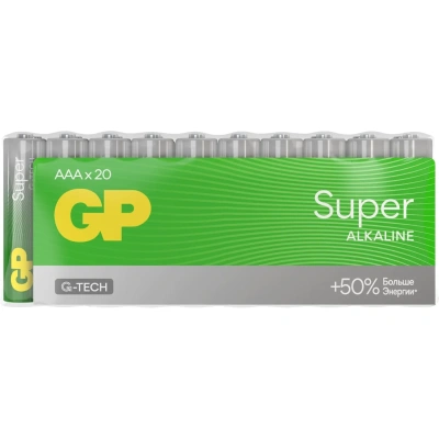 Алкалиновые батарейки GP Super Alkaline 24A-2CRVS20 320/960