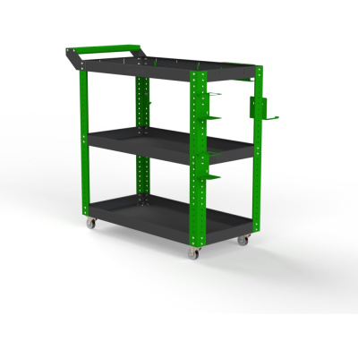 Тележка инструментальная Тип 1 800x450x800 3 полки (серо-зеленый) /