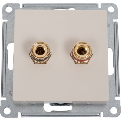 Аудиорозетка Systeme Electric AtlasDesign Беж двухместная SE