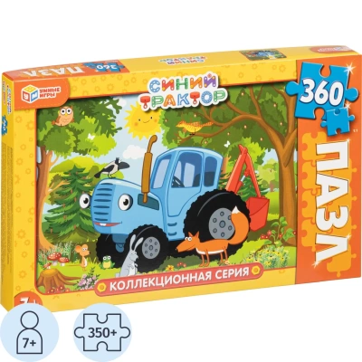 Пазл puzzle 360 Синий Трактор,4680107974921