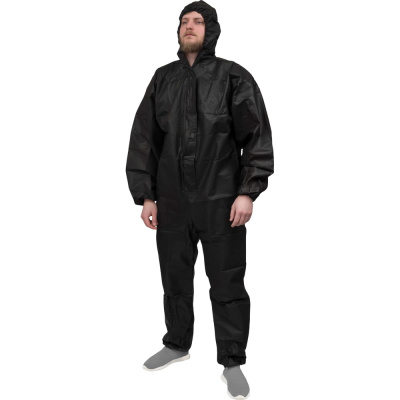 Многоразовый защитный комбинезон Gigant черный, плотность 60 г/м2, размер 3xl, рост 170-176 GRCM-1