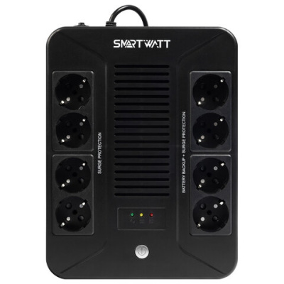 Источник бесперебойного питания SMARTWATT UPS SAFE PRO 850, 850 ВА (510 Вт), 8 розеток, 3703020270005