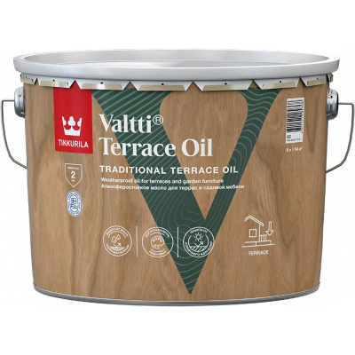 Масло для террас и садовой мебели Tikkurila VALTTI TERRACE OIL