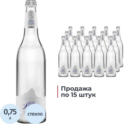 Вода минеральная Байкал Резерв/Baikal Reserve леч-ст при газ стекло 0,75л