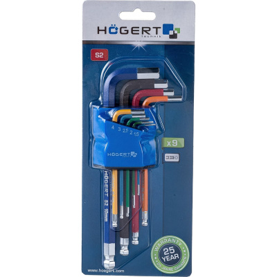 Удлиненных набор шестигранных ключей HOEGERT TECHNIK