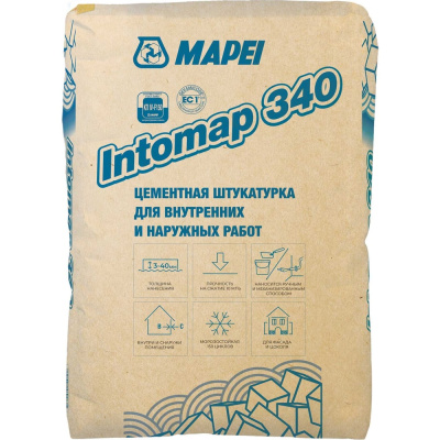 Штукатурка MAPEI INTOMAP 340 25 кг