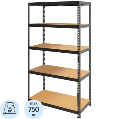 Стеллаж металлический SBL 180KD/120x45/ 5 полок