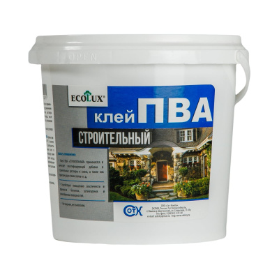 Строительный клей ПВА ECOLUX 10 кг
