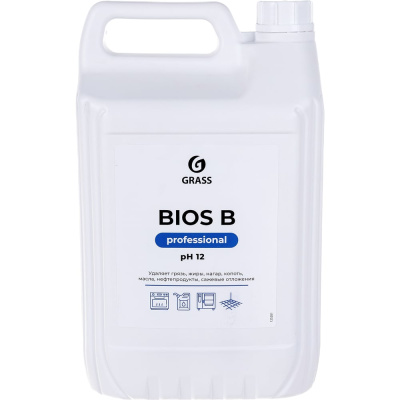 Средство моющее 5,5 кг, GRASS BIOS B, для промышленного оборудования, щелочное, концентрат, 125201