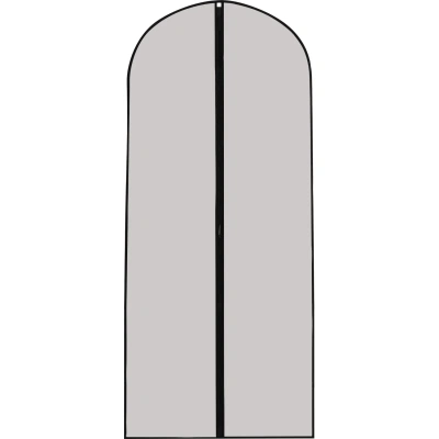 Чехол для одежды, 60x140см, ПЕВА, с черным кантом, 111475