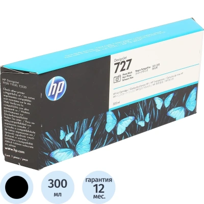 Картридж струйный HP 727 F9J79A чер.ф для DJ T1500/1530/920/930/2530