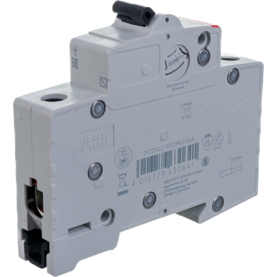 Автоматический однополюсный выключатель ABB 16A, С, SH201, 6.0кА