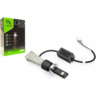 Комплект ламп Clearlight LED Flex H7, 3000 лм, 6000 K, 2 шт