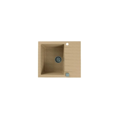 Мойка ALVEUS GRANITAL CADIT 10 BEIGE-G55 590х500 1X в комплекте с сифоном