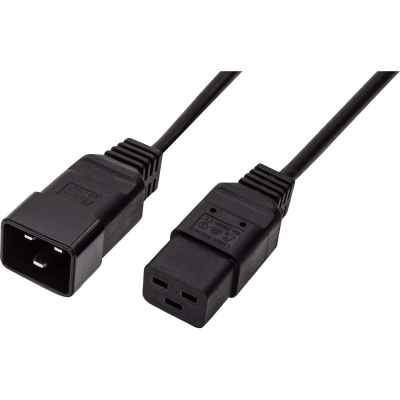 Кабель питания FL-PC16-C19-C20-1.8M С19-C20, 3х1.5мм², 220В, 16A, чёрный, 1.8м Filum 00-00873355