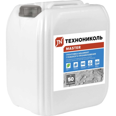 Грунтовка глубокого проникновения Технониколь AQUAMAST, канистра 5 кг