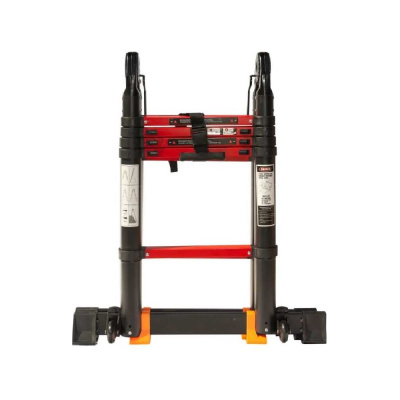 Телескопическая лестница-стремянка WORKY BLACK 2.5м/5м, 8 ступеней