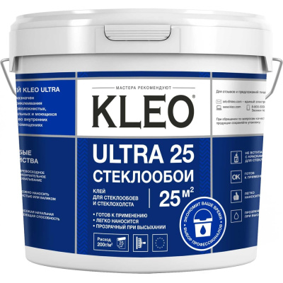 Готовый клей для стеклообоев KLEO ULTRA KLEO 191 ULTRA 5 кг