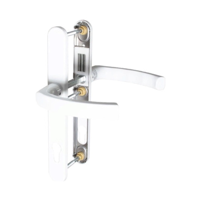 Профильный гарнитур Hoppe 1540/2246 (Liege) PZ92 RAL9016 белый, Schnellstift, 67-72 мм, подпружиненный