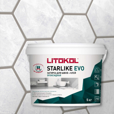 Эпоксидный состав для укладки и затирки мозаики LITOKOL STARLIKE EVO S.215 TORTORA