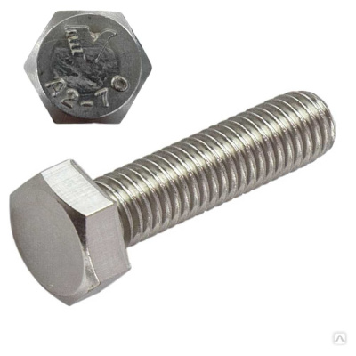 Болт с шестигранной головкой TOOLAS DIN 933 М 5 х 50 (нерж. сталь, А2), 20 шт. 7775