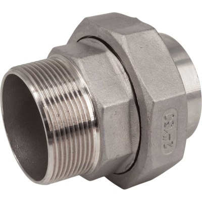 Американка NEWKEY c/нр нержавеющая сталь AISI304 DN50 (2), (CF8), PTFE, PN16 NK-AW/M50/4