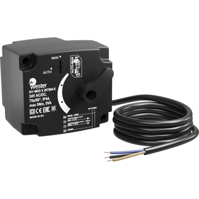 Привод Wester S11 MOD X 20758A-K AC/DC 24 V AC/DC 75s/90 0-10 VDC 5 Nm