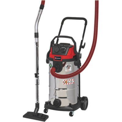 Пылесос строительный Einhell TE-VC 2340 SACL, 1500Вт, 225мбар, 40л, очистка фильтра, розетка