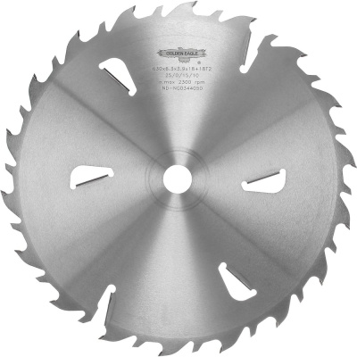 Пила дисковая HW многопильная 630x50x6.3/3.9 мм, Z18+18+6, WZ Golden Eagle