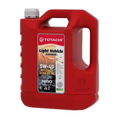 Totachi Масло моторное NIRO LV Synthetic API SP, SN PLUS, SN/CF, ACEA A3/B4 5W-40 4л