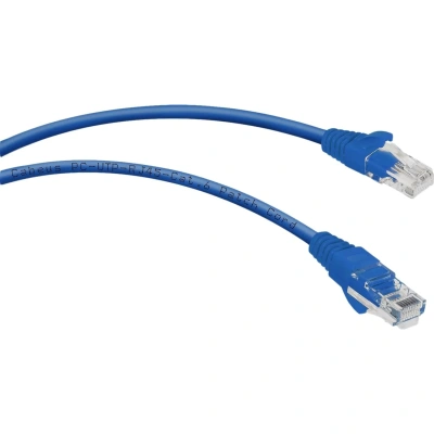 Патч-корд Cabeus PC-UTP-RJ45-Cat.6-3m-BL-LSZH U/UTP, кат6,2xRJ45/8p8c,синий