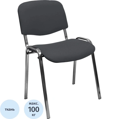 Стул КО_EChair Rio(ИЗО) РС01.00.10 ткань серая 103, каркас под хром