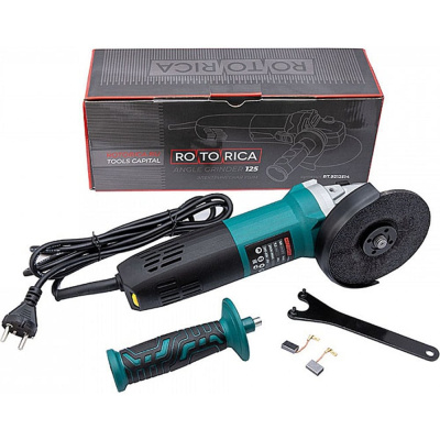 Электрическая УШМ Rotorica Angle Grinder 125 с регулировкой оборотов 2000-9000об/мин, 1400Вт