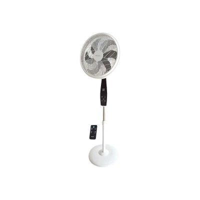 Напольный вентилятор Timberk 16", белый с чёрным, с LCD