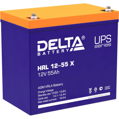 Батарея аккумуляторная Delta HRL 12-55 Х используется в системах солнечной и ветроэнергетики