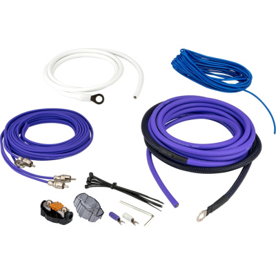 Комплект кабелей для усилителя AURA 2x8AWG 5 метров